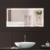 Anten® 23W Wandmontage Badspiegel mit Beleuchtung 100x60cm Neutralweiß 4000K Badezimmerspiegel Badspiegel mit LED Litch AC100-240V -
