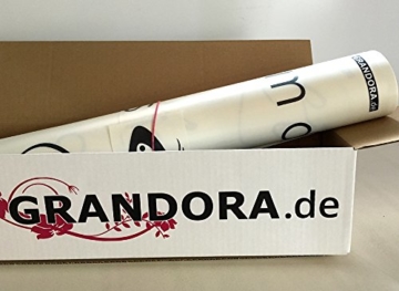 Grandora W862 Wandtattoo Spruch Topfgucker + 5 Vögel Küche schwarz 30 x 14 cm - 