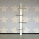 lounge-zone Wandregal Wandboard Bücherregal Hängeregal Schweberegal Board REGALUS weiß Holz Pinie 4 Fächer 148cm 14135 -