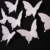 Luxbon 40 Stück 3D Schmetterlinge Wandtattoo Wanddekoration mit Klebepunkten zur Fixierung Weiß -