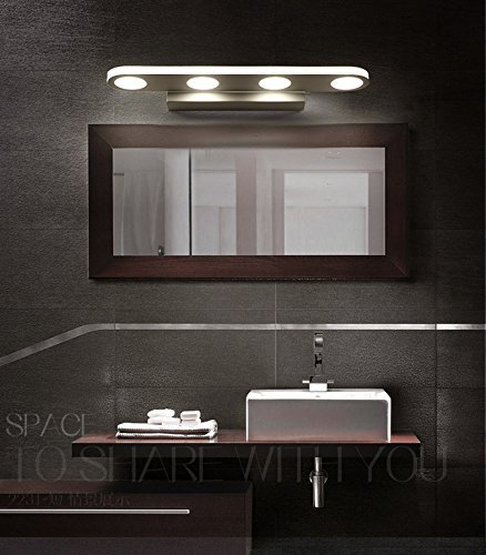 Mabor Badezimmerleuchten Vanity Licht, 12W Spiegellampen Anti-Fog & Wasserdicht Moderne Wandleuchte für Badezimmer, Schlafzimmer, Kommode, Wandmalerei , usw. (38CM, warmes Weiß) -