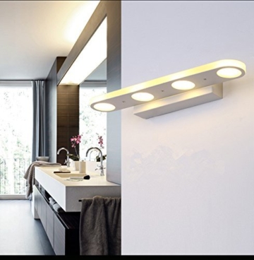 Mabor Badezimmerleuchten Vanity Licht, 12W Spiegellampen Anti-Fog & Wasserdicht Moderne Wandleuchte für Badezimmer, Schlafzimmer, Kommode, Wandmalerei , usw. (38CM, warmes Weiß) - 