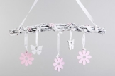 Niedlicher Fensterhänger ~ Blumen Schmetterlinge ~ 50 cm Fenster Deko zum Hängen -