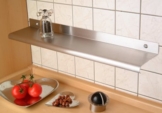 M&M Wandregal 58 cm aus Edelstahl -