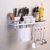 SENYANG Multifunktions Küche Rack Organizer Regale , Wand hängende Aluminium Küche Rack von Wand Regal, gehören Gewürz Flasche Rack, Utensilien und andere Küche Gadgets (Silber) -