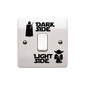 Star-Wars-Aufkleber „Dark Side – Light Side“ für Lichtschalter, Kinderzimmer -