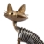Tooarts Metall Katze Deko Skulptur Dekofigur zum Dekorieren - 