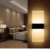 ONCCI 12W LED Wandlampe Wandleuchte Wand Flur Design Lampe Acrylics Warmweiss CE (Schwarz) - 