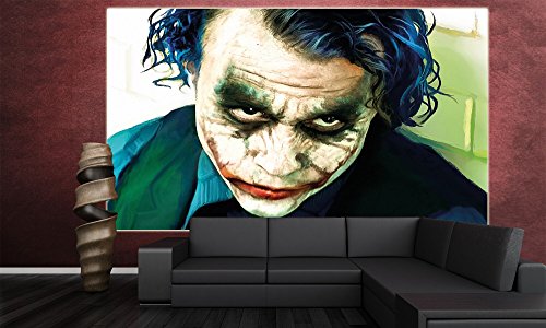 Poster Joker Wandbild Dekoration Heath Ledger Batman The Dark Knight Clowns Film Gotham Bösewicht DC Comic DC Universe | Wandposter Fotoposter Wanddeko Bild Wandgestaltung by GREAT ART (140 x 100 cm) - 6