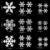 135 Fensterbilder für Weihnachten ,Schneeflocken mit Fensterdeko -Statisch Haftende PVC Aufklebe - 5