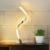 Albrillo Spiral LED Tischlampe aus Aluminium, Moderne 6W Tischleuchte warmweiß mit 1.5 m Kabel Perfekt für Schlafzimmer Wohnzimmer - 1
