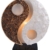 Deko-Leuchte YING YANG NATUR, rund, Natur-Material, Höhe ca. 30 cm, Stimmungsleuchte - 1