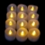 JZK 12 Flackern flammenloses LED Kerzen Lichter Batteriebetrieben Teelicht Teelichter, indoor oder outdoor Deko Lichts für Hochzeit Valentinstag Weihnachten Geburtstag Party - 8