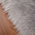 KAIHONG Faux Lammfell Schaffell Teppich (50 x 150 cm) Modern Wohnzimmer Teppich Flauschig Lange Haare Fell Optik Gemütliches Schaffell Bettvorleger Sofa Matte (Grau, 50x150cm) - 2