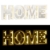 Lunartec Dekobuchstaben: LED-Schriftzug Home aus Holz & Spiegeln mit Timer & Batteriebetrieb (Deko-Buchstabe im Vintage Style) - 1