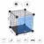 SONGMICS Steckregal aus Drahtgitter individuell aufstellbar Cube Sideboard Regalschrank 93 x 93 x 31 cm (B x H x T) Schwarz LPI111H - 6