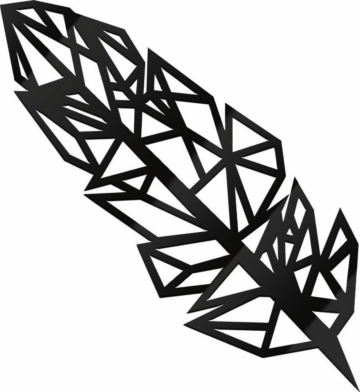 Acryldeko »Origami Feder«, 15/40 cm