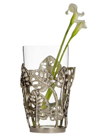 heine home Deko-Vase mit Blätter-Dekor