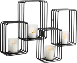 Home affaire Wandkerzenhalter für 4 Kerzen aus Metall, Breite 70 cm