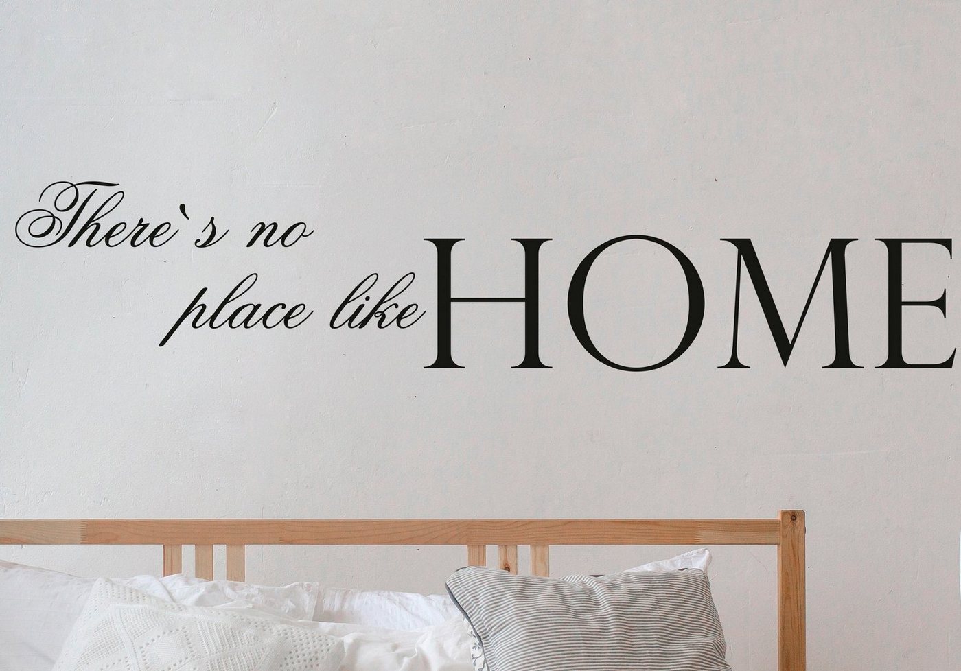 QUEENCE Wandtattoo »There´s no place like Home«, dunkelgrau, 120 x 25 cm