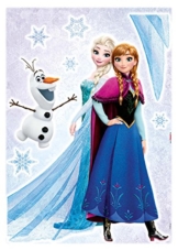 Komar - Disney - Deco-Sticker FROZEN SISTERS - 50 x 70 cm - Wandtattoo, Wandaufkleber, Wandsticker, Wandbild, Eiskönigin, Elsa, Anna, Olaf - 14046h - 1