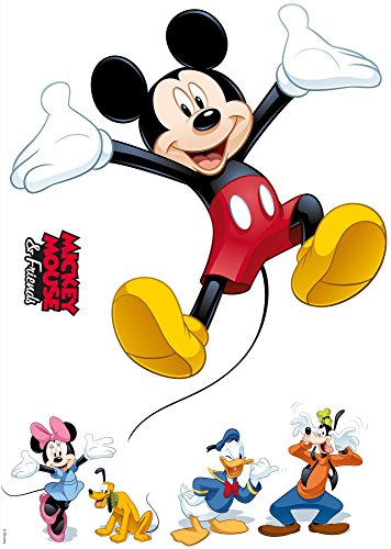 Komar - Disney - Deco-Sticker MICKEY AND FRIENDS - 50x70cm - Wandtattoo, Wandsticker, Wandaufkleber, Wandbild, Mickey Maus, Minnie Maus - 14017h - 1