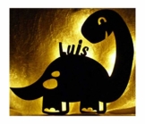 Led Dinolampe Lampe Deko Kinder Wandlampe Dino mit Name personalisiert Geschenke für Dinosaurier Kinderzimmer Dinozimmer Jungen Mädchen - 1