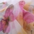 Litthing Vorhang Blumen Gardine Frühlings Blumenmuster Transparenter Stickerei für Wohnzimmer Schlafzimmer Studierzimmer (Schmetterling) - 5