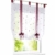 LiYa Raffrollo mit Stickerei Band Raffgardinen Voile Transparent Schlaufen Vorhang (BxH 100x140cm, Beere) - 1