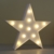 REKYO Laufschrift LED Nachtlicht, niedlichen LED-Lampen an Wand, Raum dekoratives Licht, Tisch Lampe Stimmung Beleuchtung Lampe Kinder Zimmer Weihnachten Deko (Sterne) - 5
