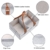 Ropch Baby Windel Caddy Organizer, Multifunktionale Filz Windeltasche Aufbewahrungskorb Windel-Aufbewahrungsbox mit Veränderbar Fächern - Grau und Braun - 3