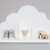 Wandtattoo Wolken in weiß für IKEA Regalbrett Ribba/Mosslanda 55 cm Bilderleiste für Babyzimmer Kinderzimmer – Aufkleber für Wand und Tapete - 5