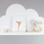 Wandtattoo Wolken in weiß für IKEA Regalbrett Ribba/Mosslanda 55 cm Bilderleiste für Babyzimmer Kinderzimmer – Aufkleber für Wand und Tapete - 6