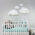 Wandtattoo Wolken in weiß für IKEA Regalbrett Ribba/Mosslanda 55 cm Bilderleiste für Babyzimmer Kinderzimmer – Aufkleber für Wand und Tapete - 7