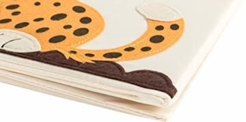 ELLEMOI Aufbewahrungsboxen für Kinderzimmer Große Kapazität Faltbar Aufbewahrung Spielzeug, Kleidung, Schuhe Aufbewahrungsbox (Leopard) - 6