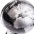 Exerz Metallisch Globus (Durchmesser: 20 cm) - Pädagogisch/Geografisch/Dekoration - Mit einem Metallfuß - in Englischer Sprache (20CM Metallisches Schwarz) - 3