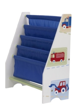 Fahrzeuge - Hängefach-Bücherregal für Kinder – Büchergestell für das Kinderzimmer - 1