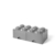 LEGO 4006 Brick 8 Knöpfe, 2 Schubladen, stapelbar Aufbewahrungsbox, 9,4 l, grau, Plastik, Legion/M. Stone Grey, 50 x 25 x 18 cm - 3