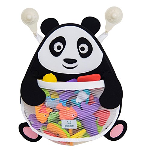 Nooni Care Bad Spielzeug Aufbewahrung, Premium Kinder Bad Spielzeugkorb Dicker Panda, mit Zwei starken Saugnäpfen - 1
