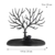 NUOLUX Deko Hirschgeweih Baum Design Armband Halskette Halter / Black Jewelry Organizer Stand w / Ring Tablett (schwarz) - 5