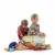 Relaxdays Faltbare Spielzeugkiste Schulbus HBT 32 x 48 x 32 cm stabiler Kinder Sitzhocker als Spielzeugbox aus Kunstleder mit Stauraum ca. 37 l und Deckel zum Abnehmen für Kinderzimmer, School-Bus - 3