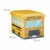 Relaxdays Faltbare Spielzeugkiste Schulbus HBT 32 x 48 x 32 cm stabiler Kinder Sitzhocker als Spielzeugbox aus Kunstleder mit Stauraum ca. 37 l und Deckel zum Abnehmen für Kinderzimmer, School-Bus - 5
