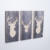 3er Set - Holzbilder mit Hirsch Motiven (Wanddeko mehrteilig aus Holz) Deko Bild handgemacht für die Wand - 1