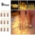 9x 20 LED Flaschen-Licht, Flaschenlichter Weinflasche Flaschenlicht Kork Flaschen Licht LED Lichter Lichterkette Flaschen DIY- Flaschen Lichter für Hochzeit Party Romantische Deko，Warm-weiß - 1