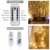 Anpro LED USB Lichtervorhang 3m x 3m, 300 LEDs USB Lichterkettenvorhang mit 8 Lichtmodelle für Partydekoration deko schlafzimmer, Innenbeleuchtung, Warmweiß - 3
