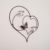DanDiBo Wandteelichthalter Herz 39 cm Schwarz Teelichthalter Metall Wandleuchter Kerze - 5