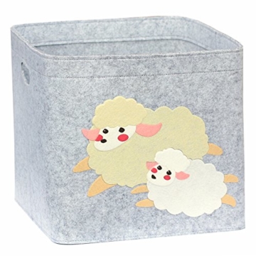 Aufbewahrungsbox Kinder Zimmer/Spielzeug Korb LuckySign-Care (Schaf) - 1