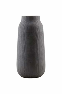 House Doctor - Vase - Blumenvase - Groove - Keramik - Schwarz Ø 16 cm Höhe 35 cm - 1