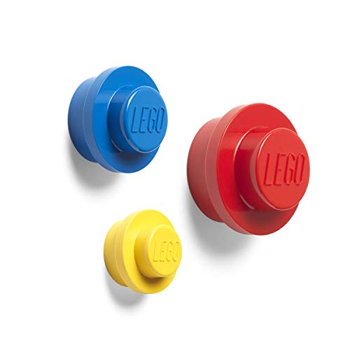 LEGO Wandhalter-Set (Gelb, Hellblau, Rot), Mix, klein, mittel und groß, Small, Medium and Large - 1