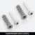mDesign praktische Briefablage mit Korb für Flur und Küche – kompaktes Schlüsselboard mit 1 Fach für Post und 5 Haken – wandmontiertes Schlüsselbrett aus Metall – hellgrau - 3